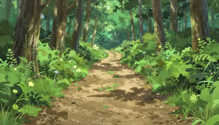 Visual representation of "path" - A way or track that people walk along
