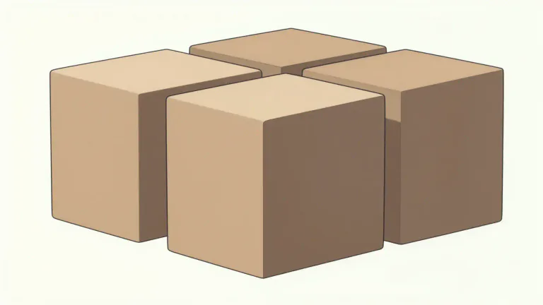 Visual representation of "cuboid" - A solid shape with six faces where each face is a rectangle.