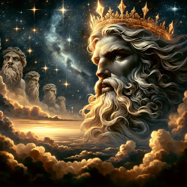 Visual representation of "uranus" - In Greek mythology, Uranus is the deity of the sky, the father of the Titans