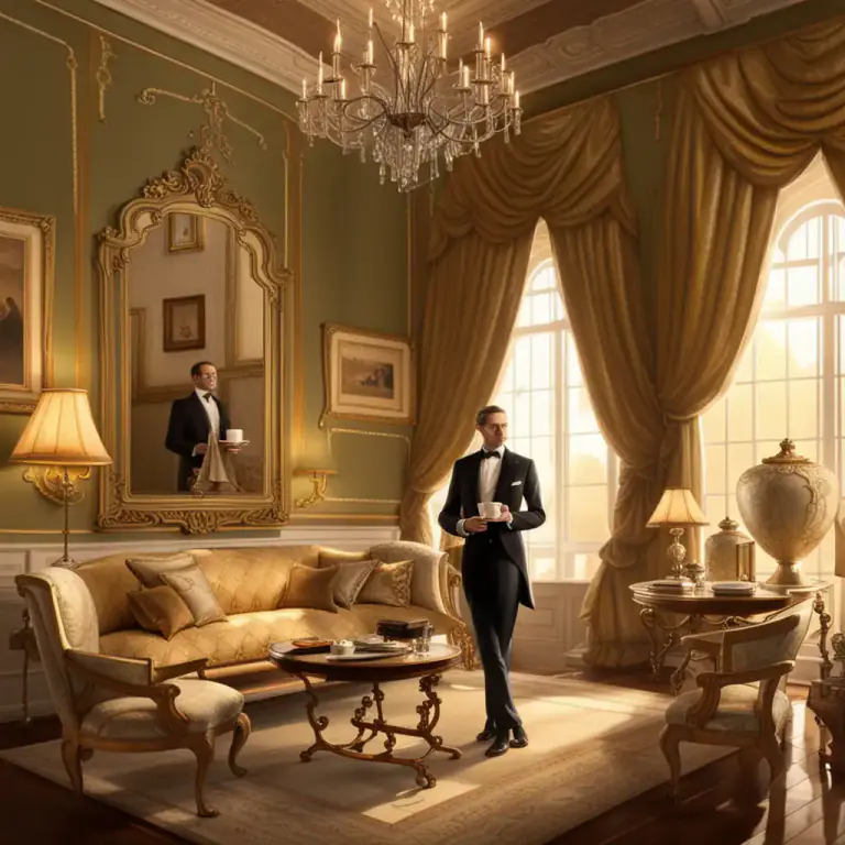 Visual representation of "aristocratic" - Having the manners, values, or qualities associated with the aristocracy.