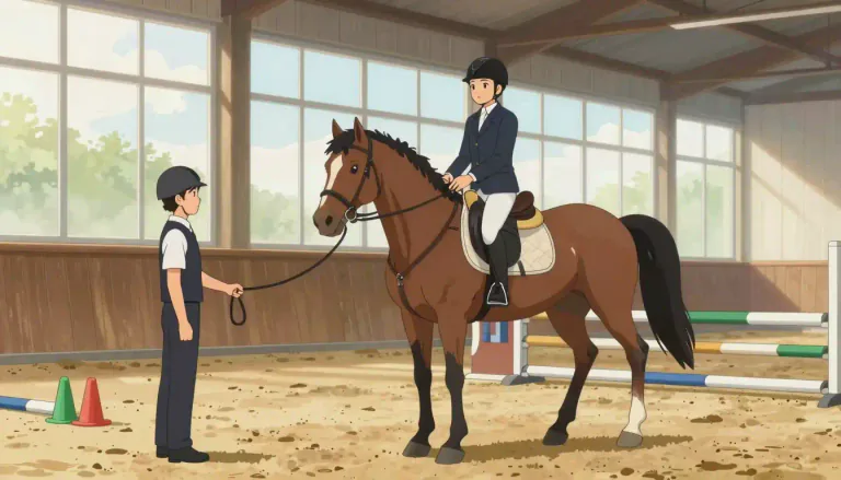 Visual representation of "manege" - A place where horses are trained or horse riding is taught