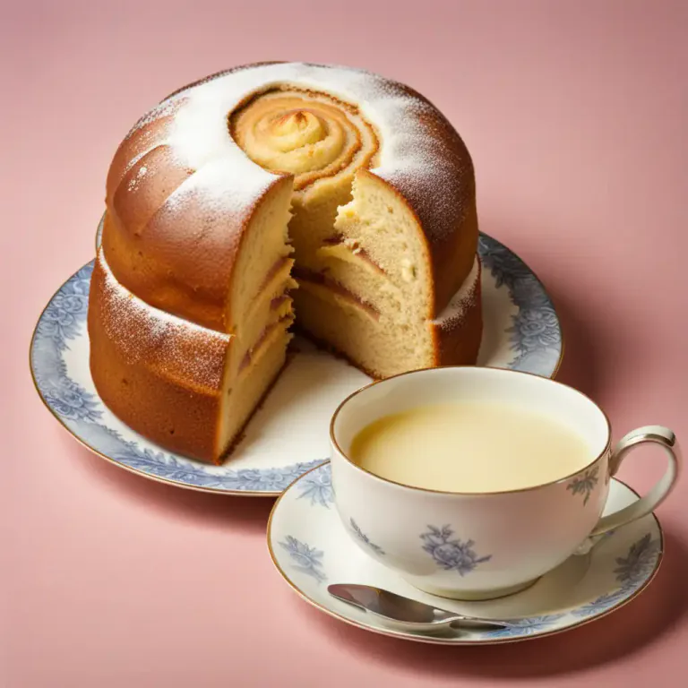 Visual representation of "scone" - In Scotland, a large round loaf or cake made from flour, fat, and milk