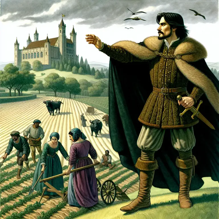 Visual representation of "bailiff" - An official in charge of managing a part of a country, or a large estate.