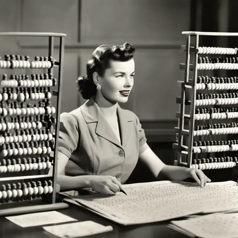 Visual representation of "computer" - A person who computes, especially one employed to perform mathematical calculations.
