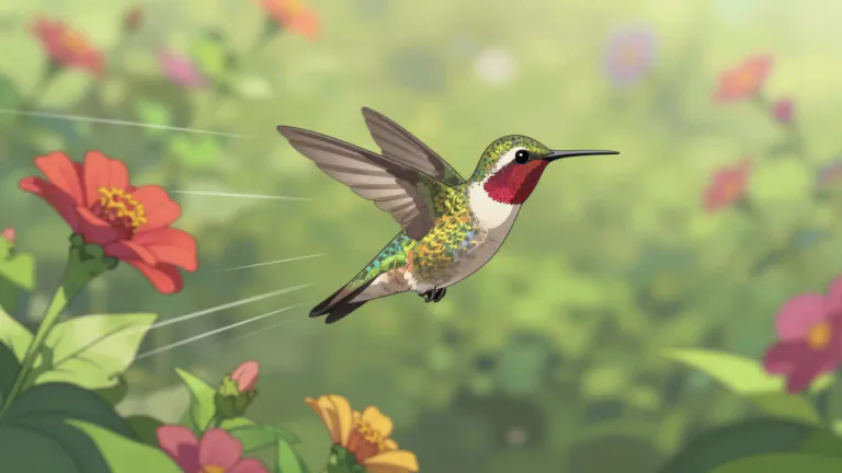 Visual representation of "buzz about" - Move quickly and directly