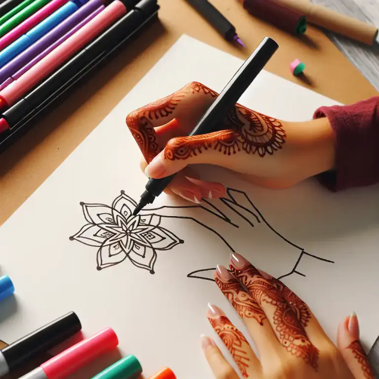 Visual representation of "outliner" - A special type of marker that is used for outlining images or text in arts and crafts.