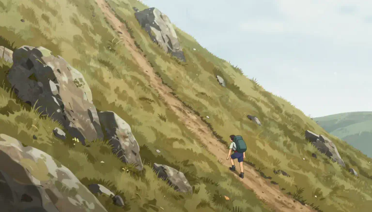 Visual representation of "steep" - Having a sharp incline or slope