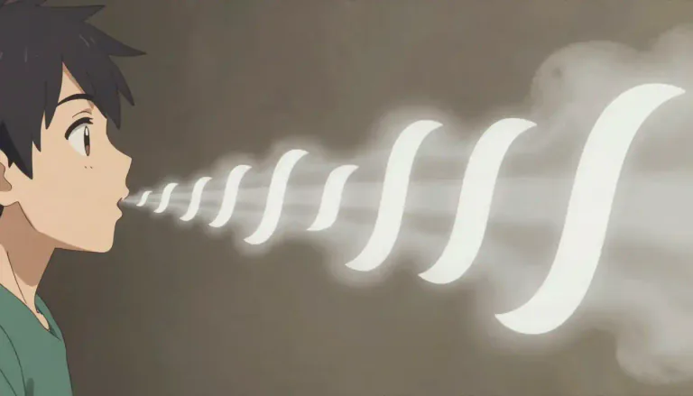 Visual representation of "continuant" - A sound in speech that can be extended as long as you have breath. These include vowels and nasal sounds.