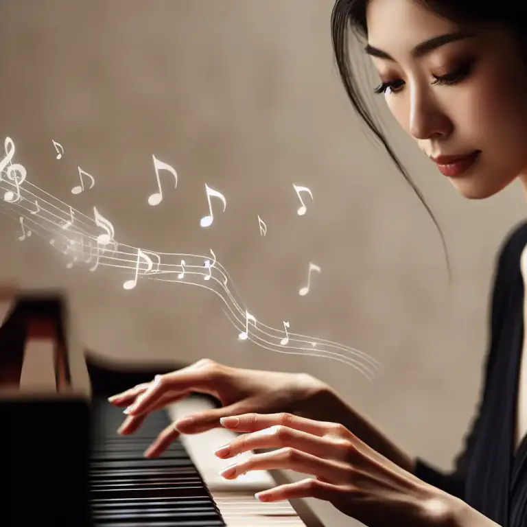 Visual representation of "play" - To perform with a musical instrument