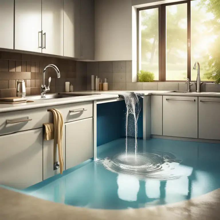 Visual representation of "flood out" - To stop the function or operation by entering too much water