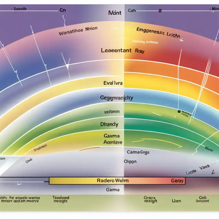 Visual representation of "spectrum" - The entire range of light waves, organized by their length and frequency