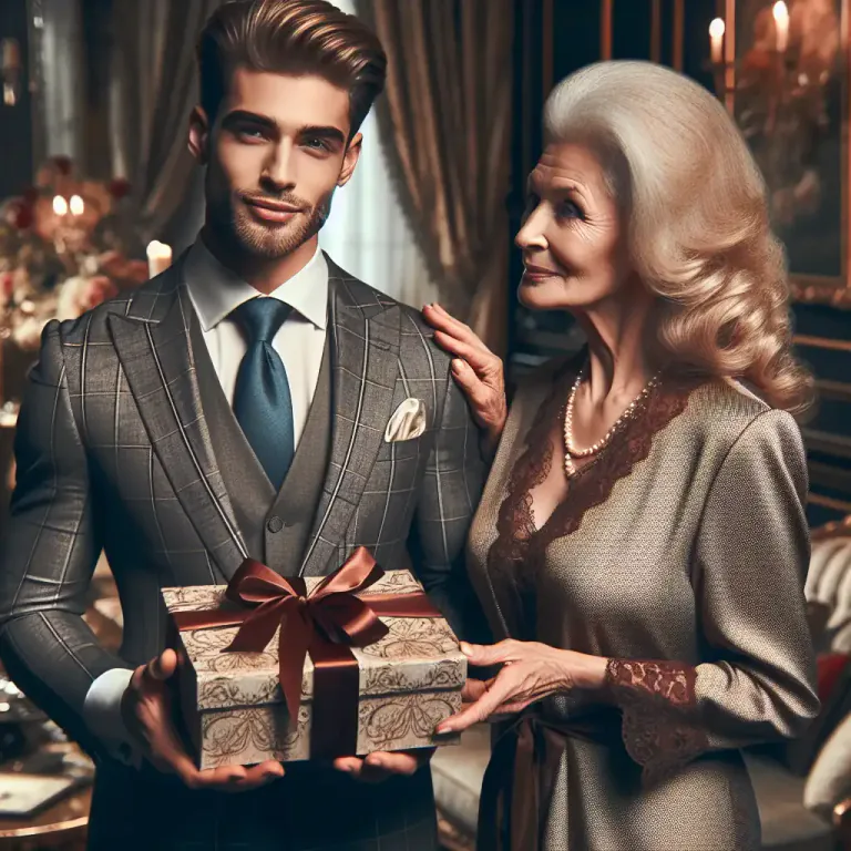 Visual representation of "gigolo" - A man who has a lot of romantic relationships, often just for money or gifts.