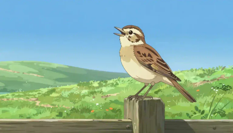 Visual representation of "pipit" - A small songbird that is usually seen in open country