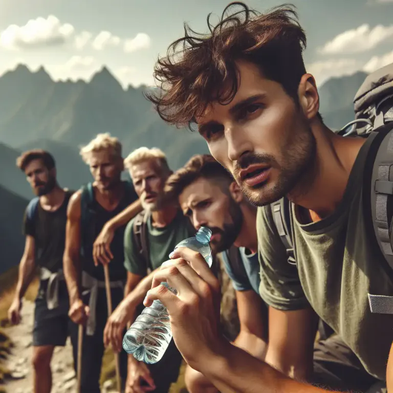 Visual representation of "thirst" - To feel a need to drink something.
