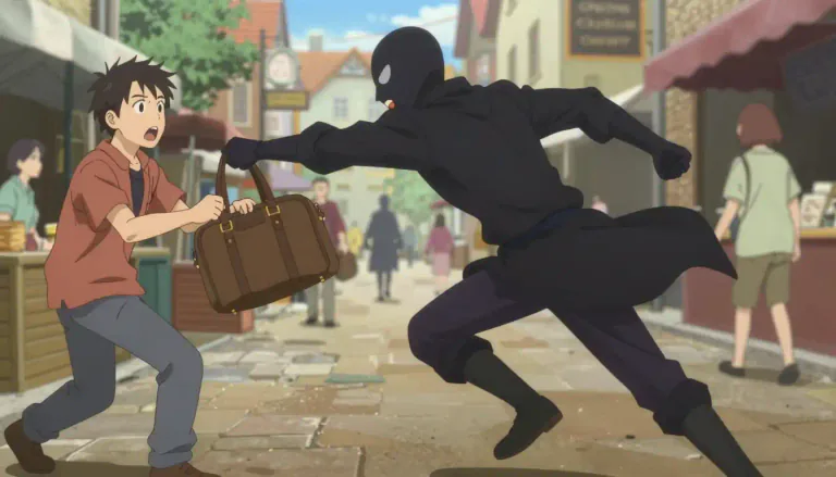 Visual representation of "snatcher" - A person who quickly grabs or takes something or someone