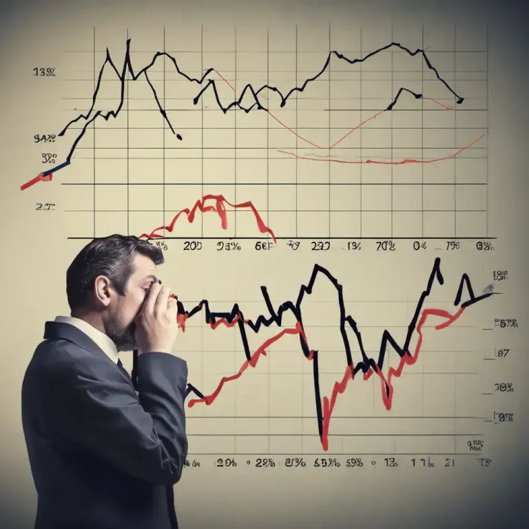 Visual representation of "retreat" - a decrease in the value or amount of something