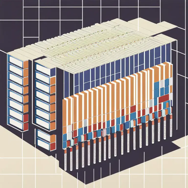 Visual representation of "alignment" - In computing, the arrangement of data to suit the memory structure of computer systems.