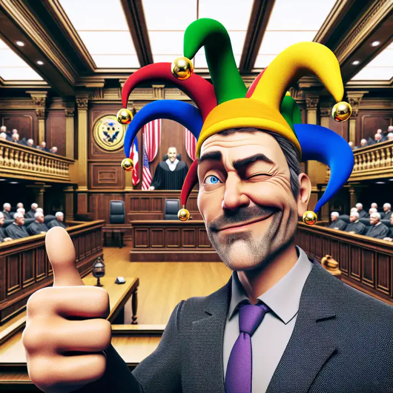 Visual representation of "irreverent" - Treating serious matters with humour, mocking