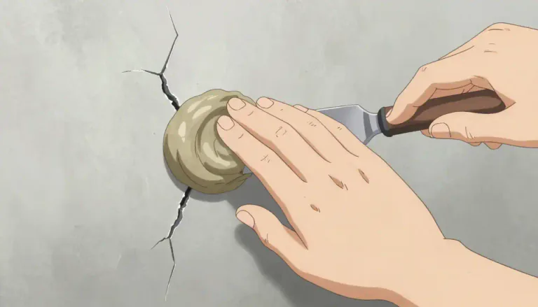 Visual representation of "putty" - A soft, clay-like substance used for repairing, filling gaps or for keeping glass in windows.