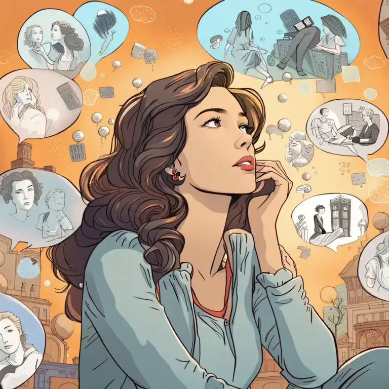 Visual representation of "novelist" - Someone who creates fictional characters and stories in novel form
