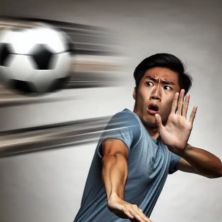 Visual representation of "reflex" - Happening without thinking as a reaction to something.