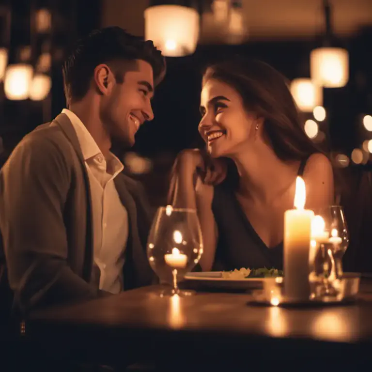 Visual representation of "to date" - going on a date with someone