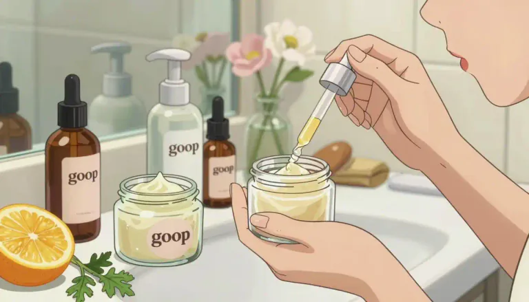 Visual representation of "goop" - A term used informally in some contexts to refer to beauty or health products, often relating to those marketed as natural or holistic.