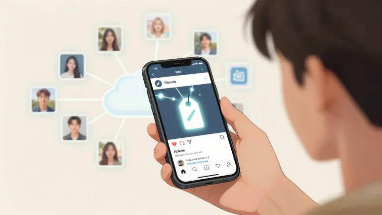 Visual representation of "hashtag" - To add a hashtag to a social media post to connect it to a topic.
