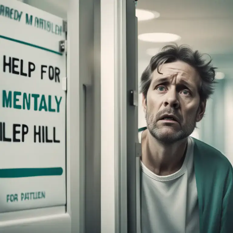 Visual representation of "mentally" - Used to describe someone with a disease or disorder of the mind