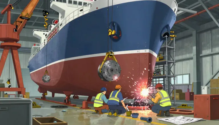 Visual representation of "shipbuilding" - The industry or practice of designing, building, and repairing ships