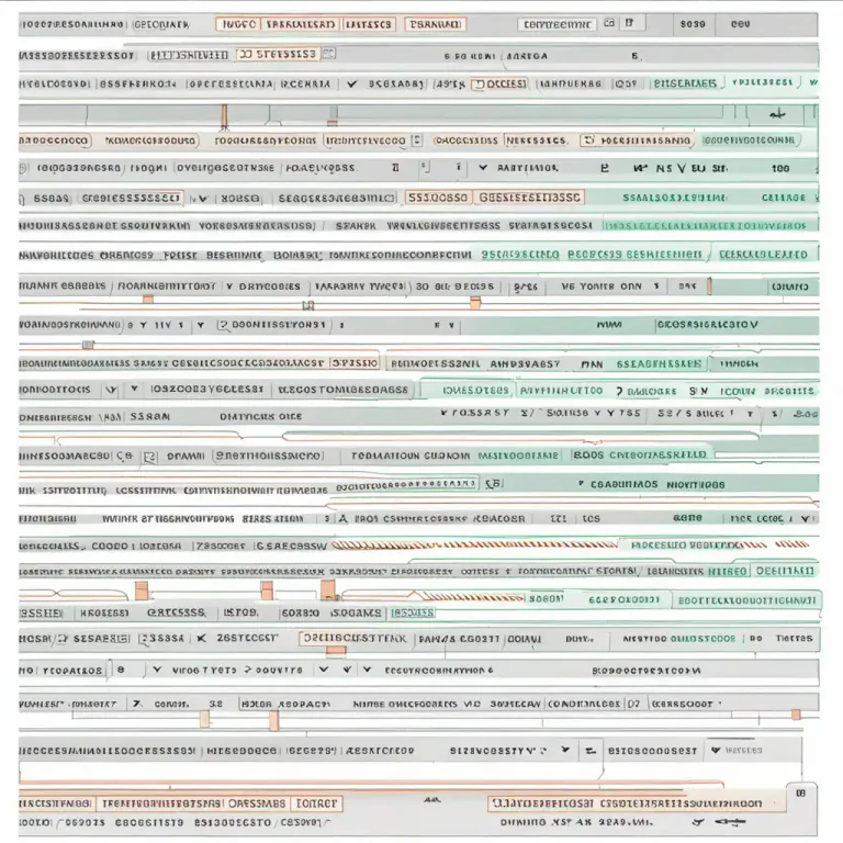 Visual representation of "syntax" - The structure or organization of something.
