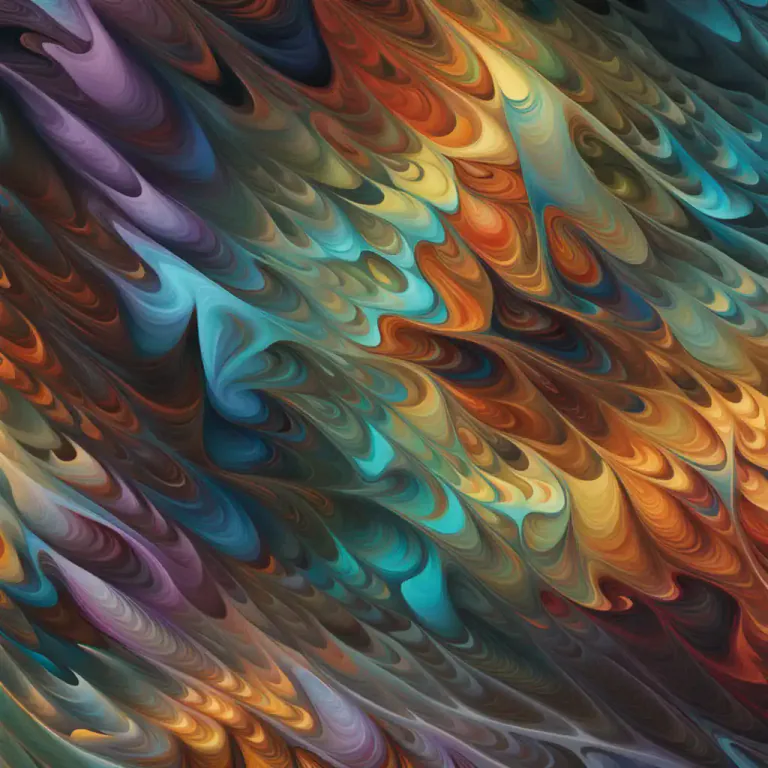 Visual representation of "fractal" - Describing something that has a regular or consistent pattern as it is magnified or reduced.