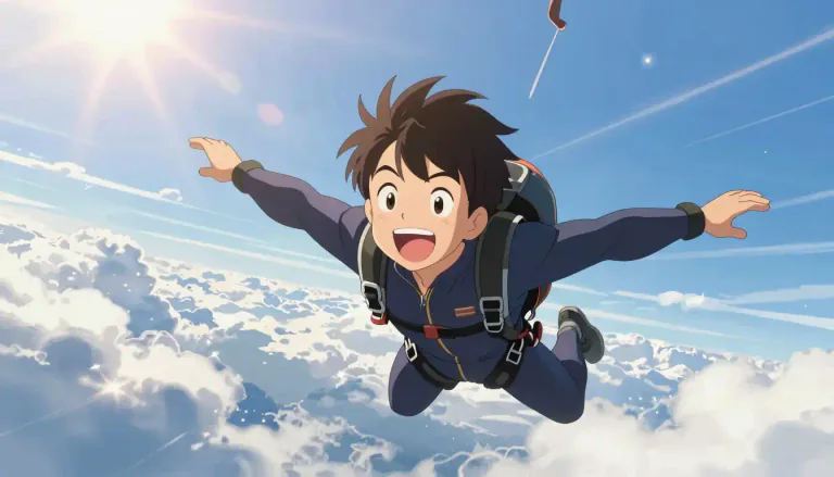 Visual representation of "exhilarating" - Making you feel extremely excited and thrilled