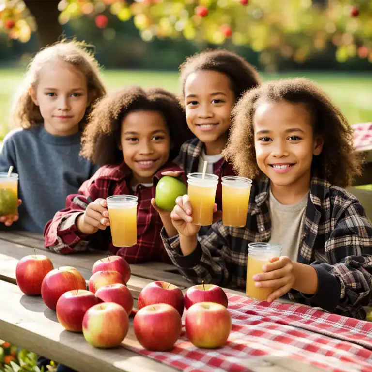 Visual representation of "cider" - A non-alcoholic drink made from apple juice.