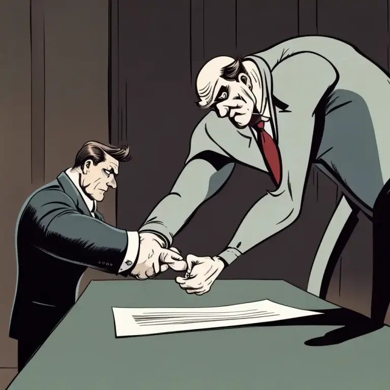 Visual representation of "screw" - To apply pressure or use influence on someone to make them agree to something.