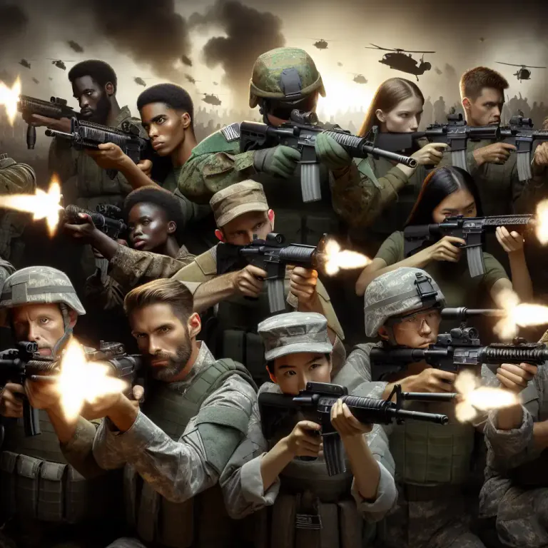 Visual representation of "fire" - Shooting of guns or cannons