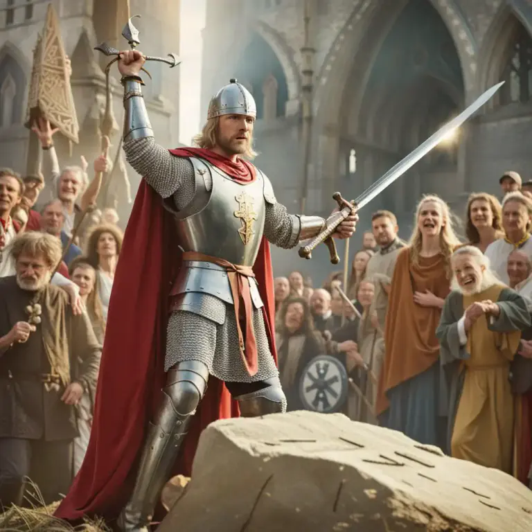 Visual representation of "legend" - A story from ancient times about people and events, that may or may not be true.