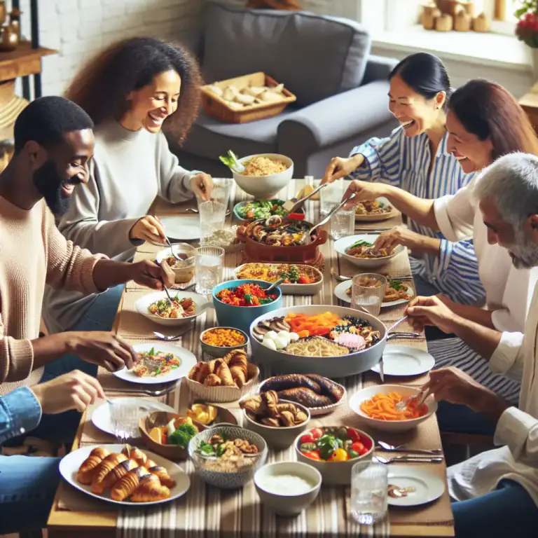 Visual representation of "potluck" - Whatever is available or comes one's way, especially when it comes to food.