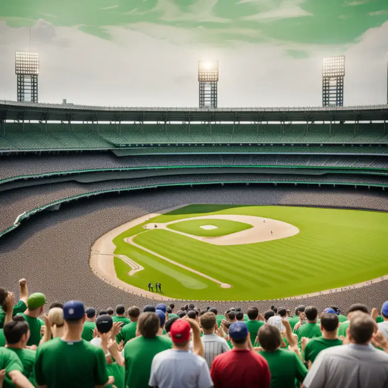 Visual representation of "baseball" - A baseball field or stadium.