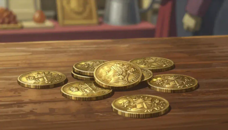 Visual representation of "ducat" - A coin used in the past in various European countries.