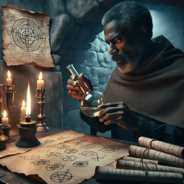 Visual representation of "naphtha" - An ancient term for petroleum or some similar fluid, in literature or alchemy.
