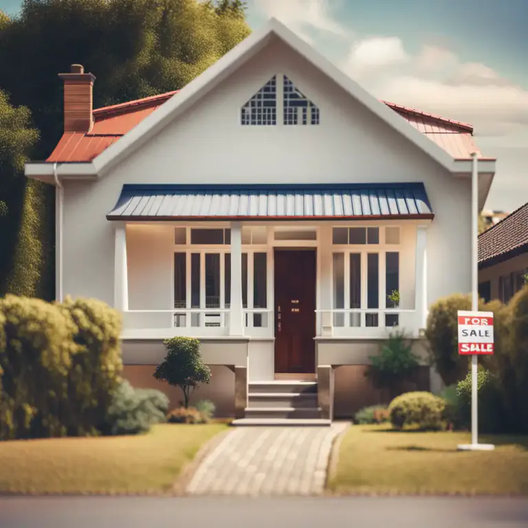 Visual representation of "on the market" - Being sold, especially in a legal sense