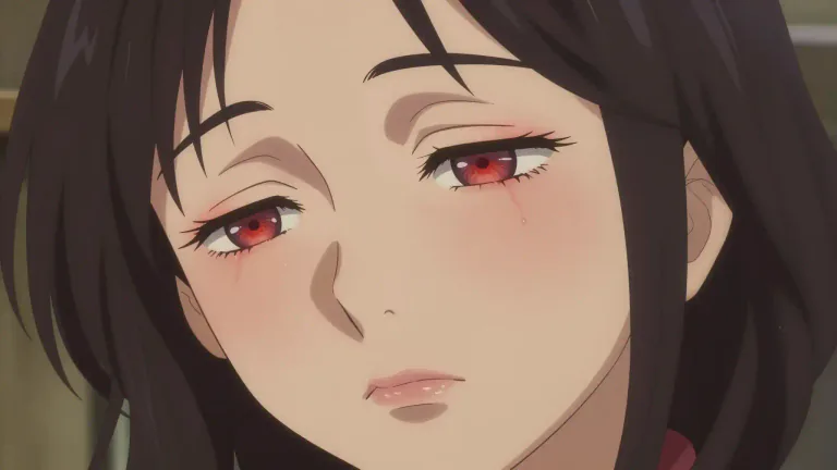 Visual representation of "bloodshot" - Having parts of the eyes, usually the whites, turn red because of an infection or tiredness.