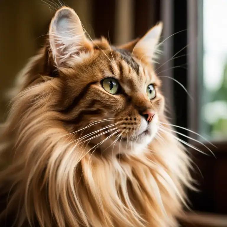 Visual representation of "somali" - A breed of long-haired domestic cat.