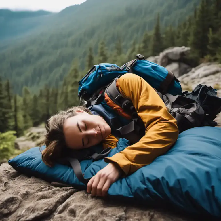 Visual representation of "conk out" - To fall asleep suddenly or swiftly due to exhaustion