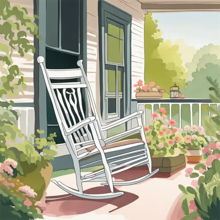 Visual representation of "glider" - A type of chair that moves smoothly back and forth.