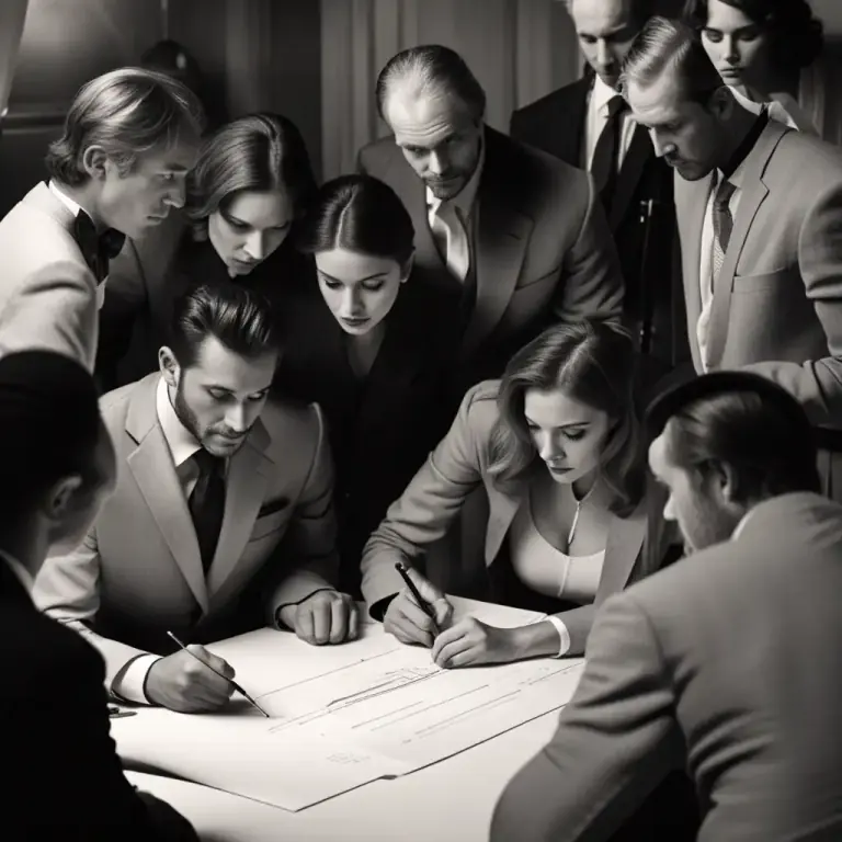 Visual representation of "sign on the dotted line" - To commit oneself to a position or plan of action
