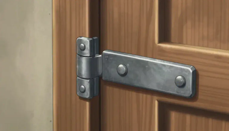 Visual representation of "hinge" - A hinge is a type of joint that holds two things together but allows one of them to swing back and forth.
