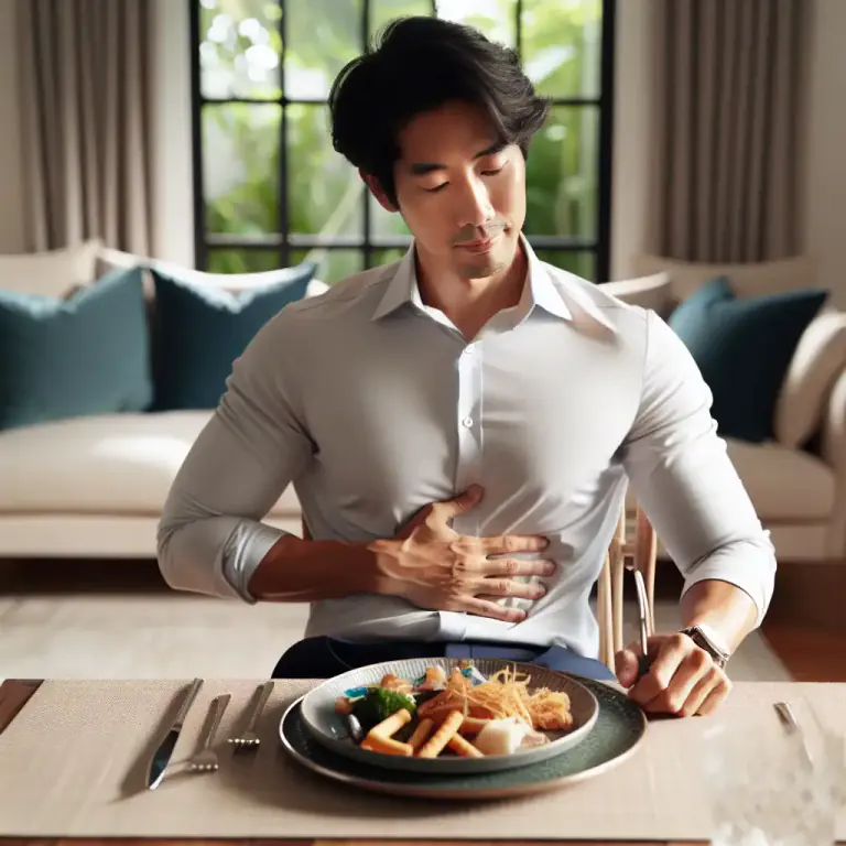 Visual representation of "full" - Not hungry anymore because you have eaten