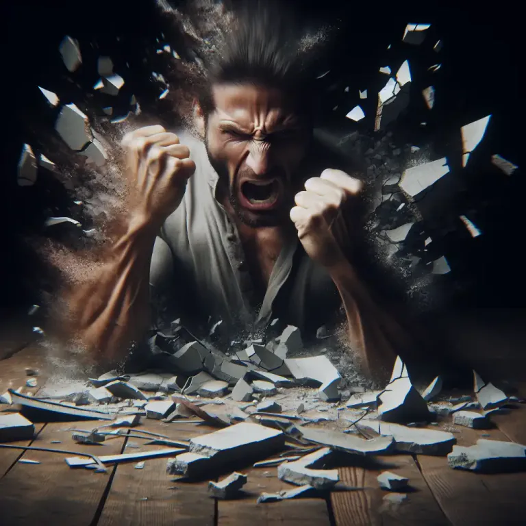 Visual representation of "ballistic" - Becoming very angry or irate